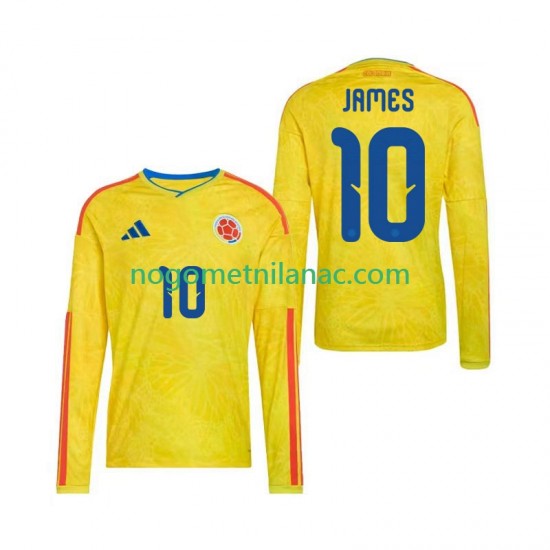 Dres Kolumbija James Rodriguez 10 Domaći World Cup 2026 Dugim Rukavima - Muški