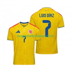 Dres Kolumbija Luis Diaz 7 Domaći World Cup 2026 Kratkih Rukava - Muški