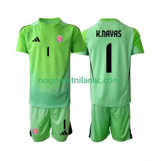 Golmanski Dres - Dres Kostarika Keylor Navas 1 Domaći 2025 Kratkih Rukava - Dječji