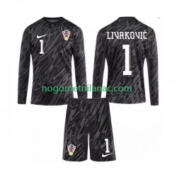 Golmanski Dres - Dres Hrvatska DOMINIK LIVAKOVIC 1 Treći 2024 Dugim Rukavima - Dječji Golmanski Dres - Dres Hrvatska DOMINIK LIVAKOVIC 1 Treći 2024 Dugim Rukavima - Dječji