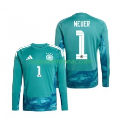 Golmanski Dres - Dres Njemačka Manuel Neuer 1 Domaći World Cup 2026 Dugim Rukavima - Muški