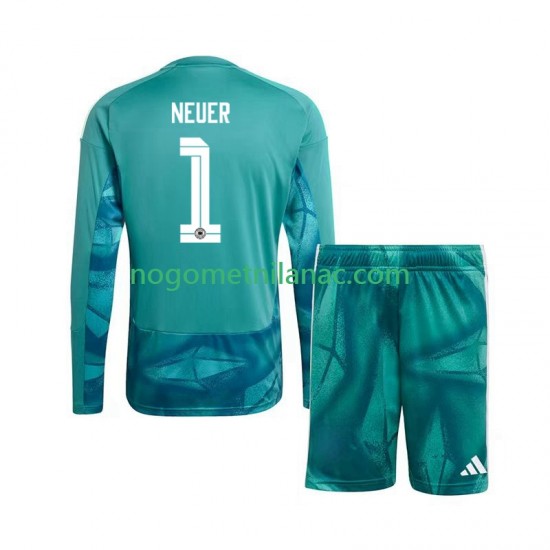 Golmanski Dres - Dres Njemačka Manuel Neuer 1 Domaći World Cup 2026 Dugim Rukavima - Dječji
