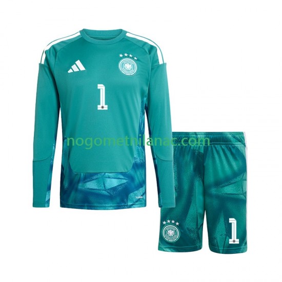Golmanski Dres - Dres Njemačka Manuel Neuer 1 Domaći World Cup 2026 Dugim Rukavima - Dječji