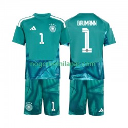 Golmanski Dres - Dres Njemačka Oliver Baumann 1 Domaći World Cup 2026 Kratkih Rukava - Dječji Golmanski Dres - Dres Njemačka Oliver Baumann 1 Domaći World Cup 2026 Kratkih Rukava - Dječji