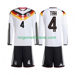 Dres Njemačka Jonathan Tah 4 Domaći World Cup 2026 Dugim Rukavima - Dječji Dres Njemačka Jonathan Tah 4 Domaći World Cup 2026 Dugim Rukavima - Dječji