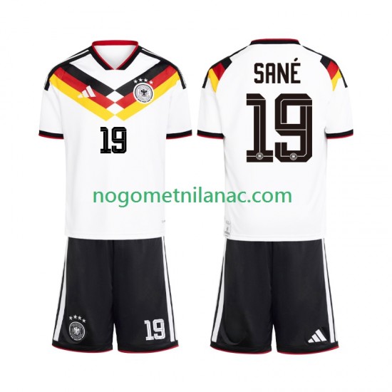 Dres Njemačka Leroy Sane 19 Domaći World Cup 2026 Kratkih Rukava - Dječji
