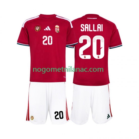 Dres Mađarska Sallai 20 Domaći World Cup 2026 Kratkih Rukava - Dječji