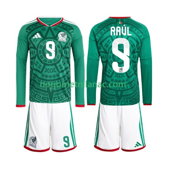 Dres Meksiko Raul Jimenez 9 Domaći World Cup 2026 Dugim Rukavima - Dječji