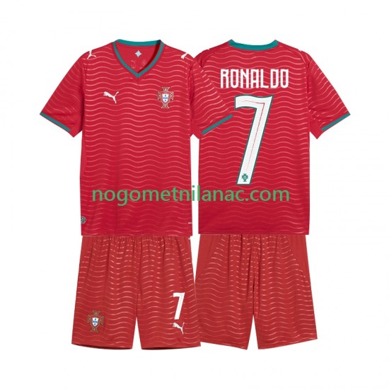 Dres Portugal Cristiano Ronaldo 7 Domaći World Cup 2026 Kratkih Rukava - Dječji