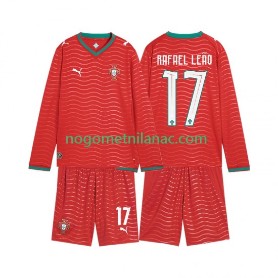 Dres Portugal Rafael Leao 17 Domaći World Cup 2026 Dugim Rukavima - Dječji