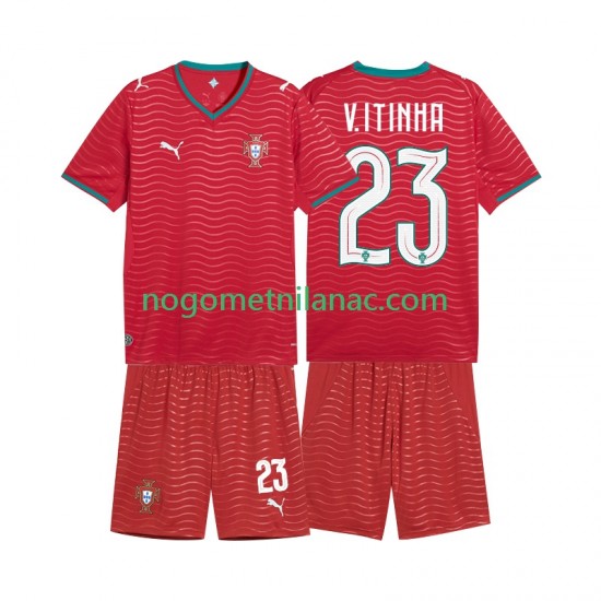 Dres Portugal Vitinha 23 Domaći World Cup 2026 Kratkih Rukava - Dječji