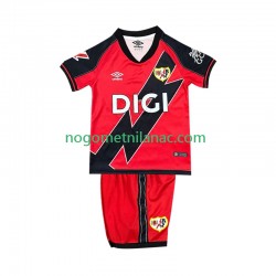 Dres Rayo Vallecano Gostujući 2025-2026 Kratkih Rukava - Dječji Dres Rayo Vallecano Gostujući 2025-2026 Kratkih Rukava - Dječji