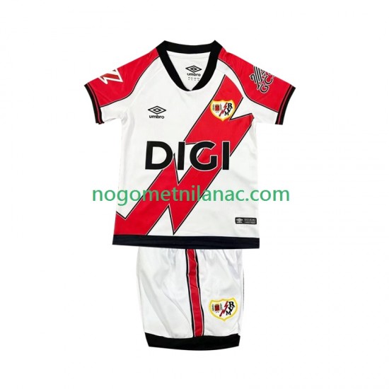 Dres Rayo Vallecano Domaći 2025-2026 Kratkih Rukava - Dječji