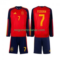 Dres Španjolska Ferran Torres 7 Domaći World Cup 2026 Dugim Rukavima - Dječji Dres Španjolska Ferran Torres 7 Domaći World Cup 2026 Dugim Rukavima - Dječji