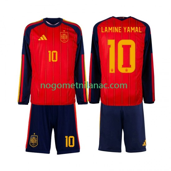 Dres Španjolska Lamine Yamal 10 Domaći World Cup 2026 Dugim Rukavima - Dječji