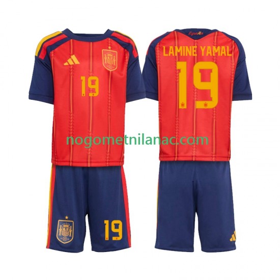 Dres Španjolska Lamine Yamal 19 Domaći World Cup 2026 Kratkih Rukava - Dječji
