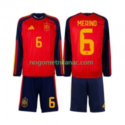Dres Španjolska Mikel Merino 6 Domaći World Cup 2026 Dugim Rukavima - Dječji Dres Španjolska Mikel Merino 6 Domaći World Cup 2026 Dugim Rukavima - Dječji