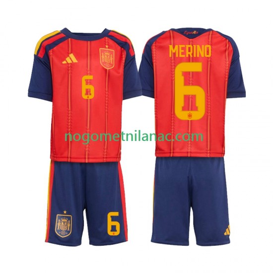 Dres Španjolska Mikel Merino 6 Domaći World Cup 2026 Kratkih Rukava - Dječji