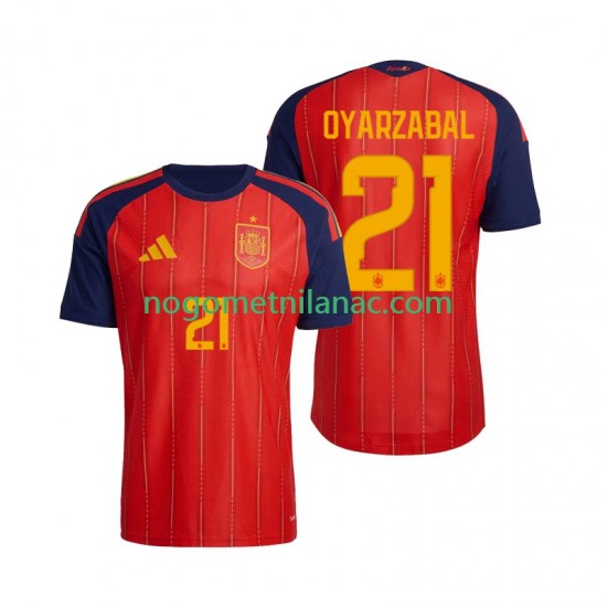 Dres Španjolska Mikel Oyarzabal 21 Domaći World Cup 2026 Kratkih Rukava - Muški