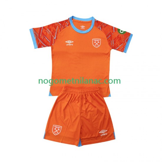 Golmanski Dres - Dres West Ham United Gostujući 2025-2026 Kratkih Rukava - Dječji