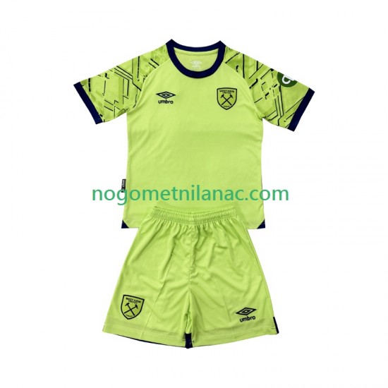 Golmanski Dres - Dres West Ham United Domaći 2025-2026 Kratkih Rukava - Dječji