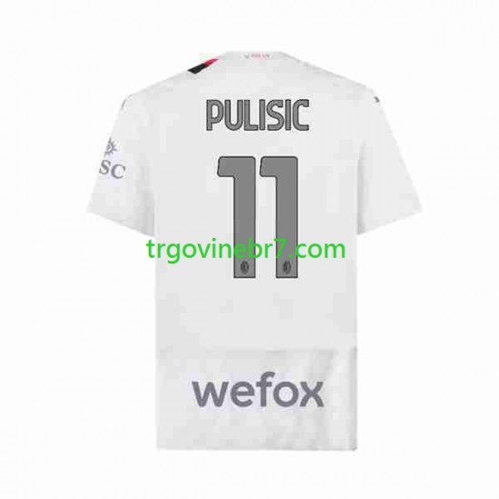 Dres AC Milan Christian Pulisic 11 Gostujući 2023-2024 Kratkih Rukava - Muški