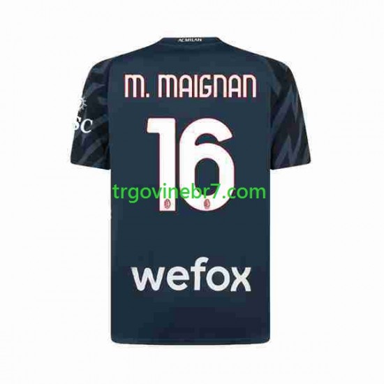 Golmanski Dres - Dres AC Milan Mike Maignan 16 Treći 2023-2024 Kratkih Rukava - Muški