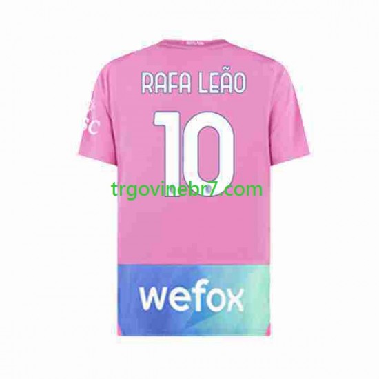 Dres AC Milan Rafael Leao 10 Treći 2023-2024 Kratkih Rukava - Muški