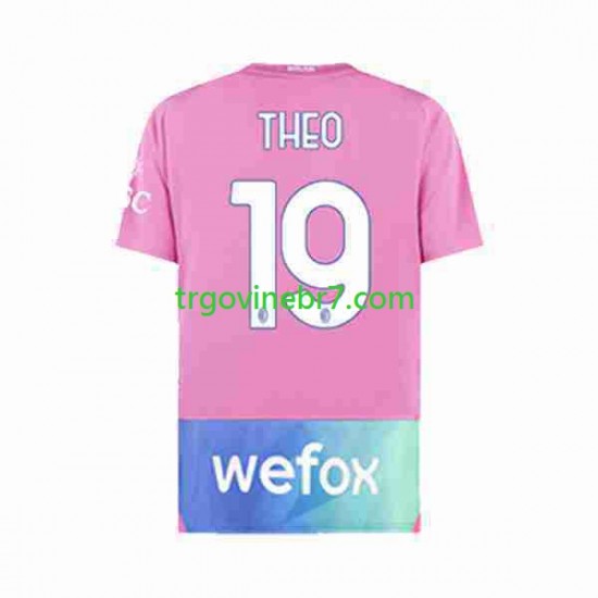 Dres AC Milan THEO 19 Treći 2023-2024 Kratkih Rukava - Muški