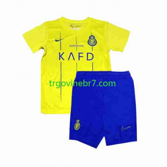Dres Al-Nassr Ronaldo 7 Domaći 2023-2024 Kratkih Rukava - Dječji