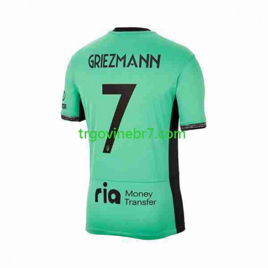 Dres Atlético Madrid 2 Antoine Griezmann 7 Treći 2023-2024 Kratkih Rukava - Muški