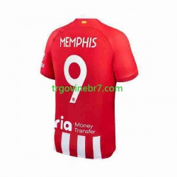 Dres Atlético Madrid 2 Memphis Depay 9 Domaći 2023-2024 Kratkih Rukava - Muški Dres Atlético Madrid 2 Memphis Depay 9 Domaći 2023-2024 Kratkih Rukava - Muški