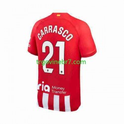 Dres Atlético Madrid 2 Yannick Carrasco 21 Domaći 2023-2024 Kratkih Rukava - Muški Dres Atlético Madrid 2 Yannick Carrasco 21 Domaći 2023-2024 Kratkih Rukava - Muški