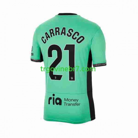 Dres Atlético Madrid 2 Yannick Carrasco 21 Treći 2023-2024 Kratkih Rukava - Muški