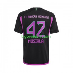 Dres FC Bayern München Jamal Musiala 42 Gostujući 2023-2024 Kratkih Rukava - Muški