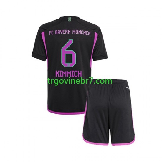 Dres FC Bayern München Kimmich 6 Gostujući 2023-2024 Kratkih Rukava - Dječji