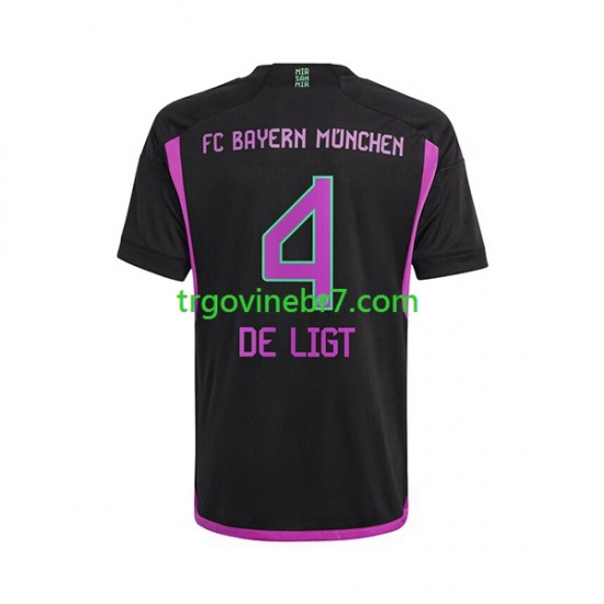 Dres FC Bayern München Matthijs de Ligt 4 Gostujući 2023-2024 Kratkih Rukava - Muški