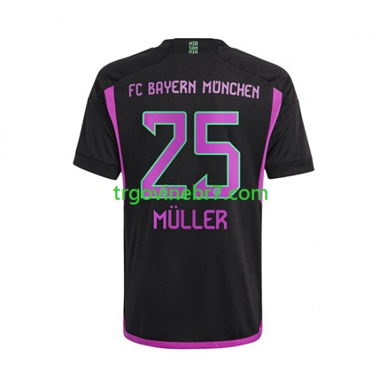 Dres FC Bayern München Thomas Muller 25 Gostujući 2023-2024 Kratkih Rukava - Muški