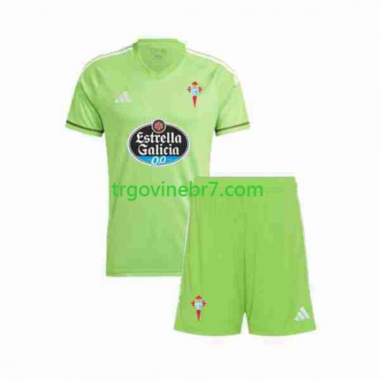 Golmanski Dres - Dres Celta de Vigo Domaći 2023-2024 Kratkih Rukava - Dječji