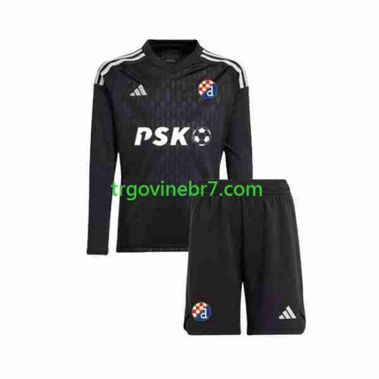 Golmanski Dres - Dres Dinamo Zagreb Gostujući 2023-2024 Dugim Rukavima - Dječji