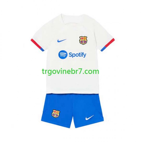 Dres FC Barcelona Gostujući 2023-2024 Kratkih Rukava - Dječji