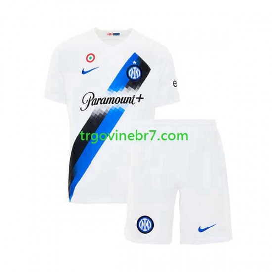 Dres Inter Milan Gostujući 2023-2024 Kratkih Rukava - Dječji