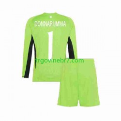 Golmanski Dres - Dres Italija Donnarumma 1 Domaći 2023 Dugim Rukavima - Dječji Golmanski Dres - Dres Italija Donnarumma 1 Domaći 2023 Dugim Rukavima - Dječji