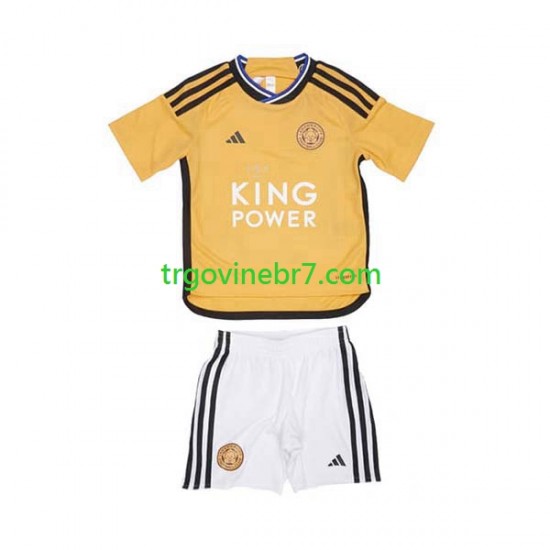 Dres Leicester City Treći 2023-2024 Kratkih Rukava - Dječji