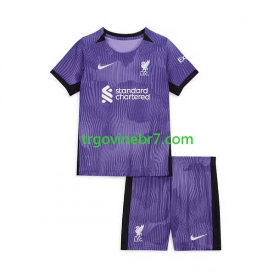 Dres Liverpool Treći 2023-2024 Kratkih Rukava - Dječji