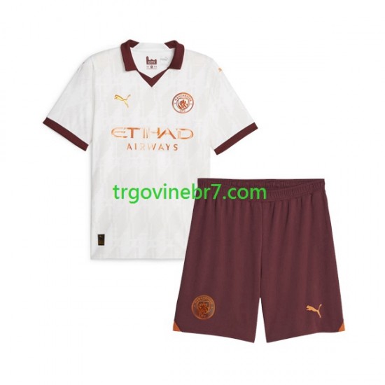Dres Manchester City Gostujući 2023-2024 Kratkih Rukava - Dječji