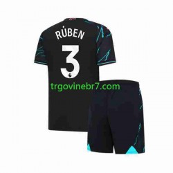 Dres Manchester City Ruben 3 Treći 2023-2024 Kratkih Rukava - Dječji