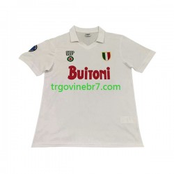 Dres Napoli 1987 1988 Retro Gostujući Kratkih Rukava - Muški