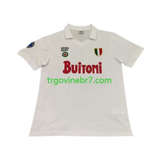 Dres Napoli 1987 1988 Retro Gostujući Kratkih Rukava - Muški