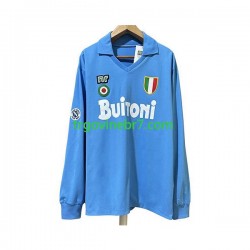 Dres Napoli 1987 1988 Retro Domaći Dugim Rukavima - Muški